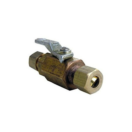 1/4 Turn Angle Supply Valve - LARSEN SUPPLY CO. INC. 17-0995 1/4x1/4 Comp Ball Valve