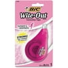 BIC Wite-Out EZ Correct Correction Tape - Supporting Susan G. Komen, 1/6 x 472, Pink