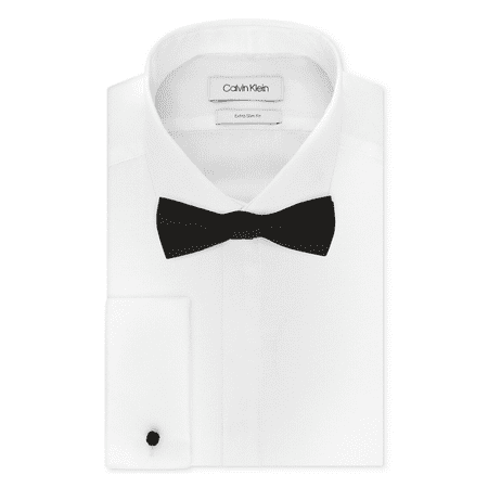 Calvin Klein Men's Extra-Slim Fit Dress Shirt and Pre-Tied Bow Tie Set 17 32/33