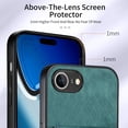 thumbnail image 5 of Dteck Wallet Case for iPhone 16E, Shockproof with Wrist Strap and Card Slot Shell Premium PU Leather Magnetic Anti Scratch Cover, Green, 5 of 7