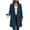 Navy, variant on Staron Winter Coats for Women Wool Blend Pea Coat Collared Long Sleeve Button Down Casual Loose Fall Jacket Army Green L