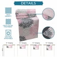 thumbnail image 6 of Pink Grey Sunflowers Table Runner 70 Inches, Boho Rustic Floral Vintage Blossom Bed Runner Dresser Scarves Tabletop for Indoor Outdoor Parties/Ceremony/Banquet, 13" x 70", 6 of 9