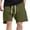Green, variant on ZQUUVOU Men's Casual Shorts Solid Color Cotton Drawstring Pockets Elastic Sports Shorts Black