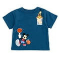 thumbnail image 4 of Disney Mickey Mouse Donald Duck Pluto T-Shirt and French Terry Shorts Outfit Set Newborn to Little Kid, 4 of 5
