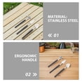 thumbnail image 3 of Moluckfu 6Ud Kit Profesional De Jardinería Para Con , Rastrillo Y En Inoxidable, 3 of 8