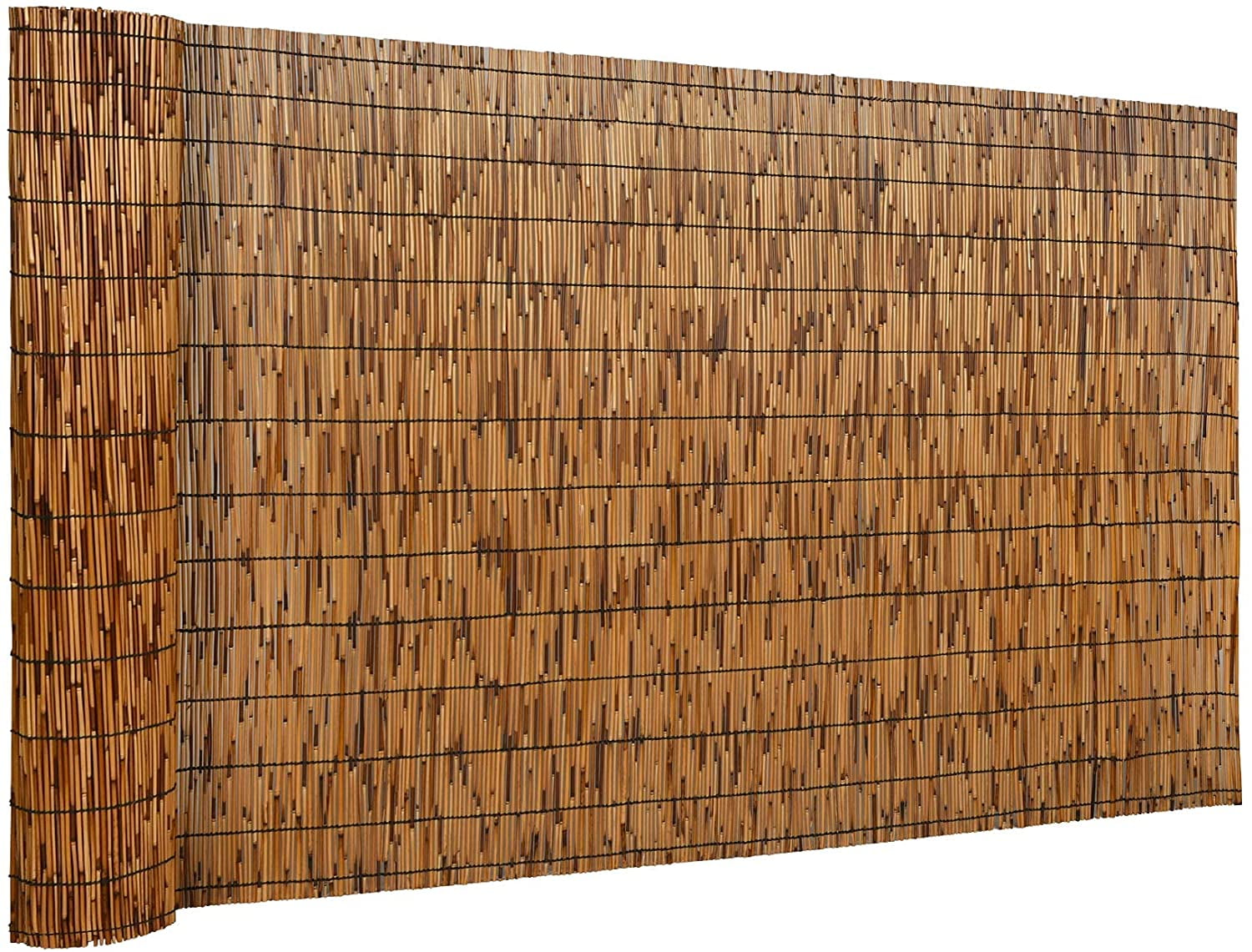 Natural Reed Fencing, EcoFriendly Reed Fence, 6 feet High x 13.3 feet