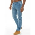 thumbnail image 3 of Enzo Mens Straight Leg Jeans Designer Denim Trousers, 3 of 7