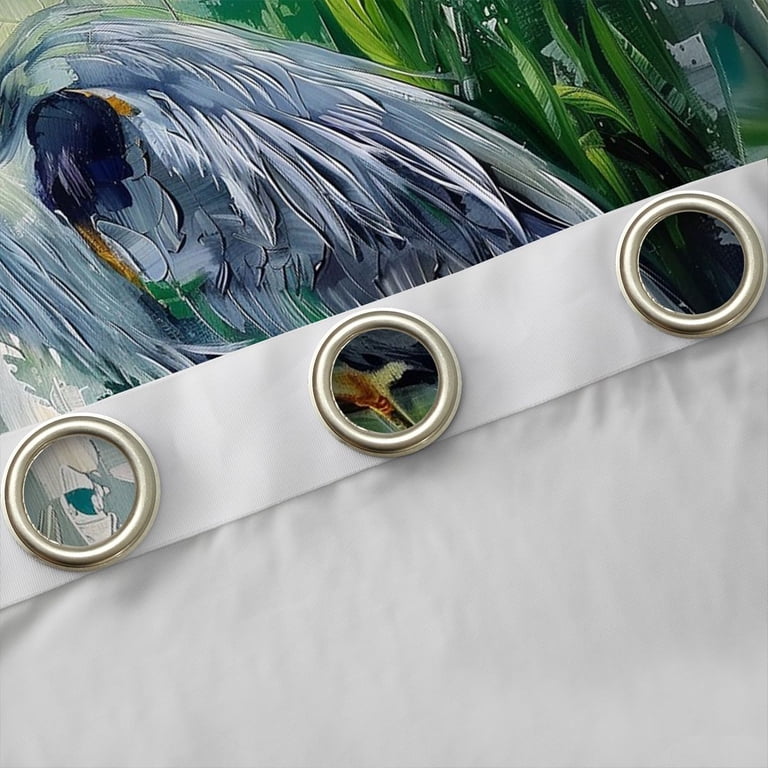 Erosebridal Bohemian Heron Animals Kitchen Curtains,Cartoon Wildlife ...