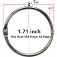 thumbnail image 3 of Bookbinding rings 2 inch office loose leaf ring20 pack nickel plated silver, 3 of 5