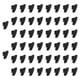 thumbnail image 4 of 50 piezas de aisladores de cerca eléctrica, aisladores de esquina para postes de madera, aisladores de postes de madera resistentes de color negro par, 4 of 9