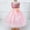Pink, variant on XBASW Kids Toddler Girls Princess Dresses Lace Tulle Dress Flower Girl Wedding Bridesmaid Party Grown for 3-10 Years
