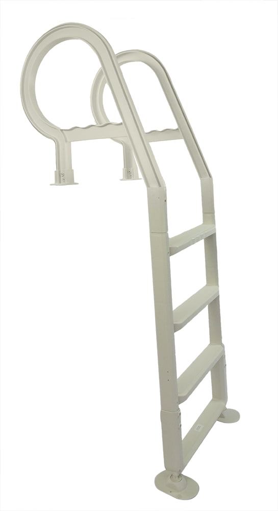 Heavy Duty Resin In-Pool Above Ground Swimming Pool Ladder - White ...