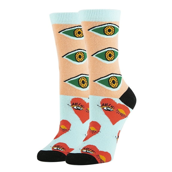 Women’s Novelty Crew Socks, Crazy Funny Cotton Dress Socks Gift - EYE Love It