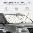thumbnail image 4 of Salouo Ladybugs Flying On Dotted Route Pattern Car Windshield Sun Shade Foldable | Front Windshield Shade for Sun, Heat and UV Rays | Interior Sun Protection-Medium, 4 of 6