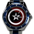 thumbnail image 4 of Captain America Shield Stainless Steel Watch, 4 of 5