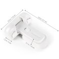 thumbnail image 5 of Cerradura de puerta de refrigerador y congelador para niños, cerradura de pestillo de refrigerador a prueba de niños para mantener la puerta cerrada, fácil instalación (blanco), 5 of 5