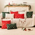 thumbnail image 2 of Christmas Tree Throw Pillow Covers, Set of 2 Winter Holiday Decorative Faux Fur Fuzzy Pillows Covers with Glitter Printed for Christmas Decor Sofa Couch Home, 2 of 6