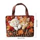thumbnail image 3 of Uuiauoio Canvas Tote Bag Large Capacity Shoulder Bag for Women Fashion Printed Beach Shopping Work Travel Daily Use Gift Idea, 3 of 6