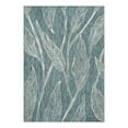 thumbnail image 3 of Unique Loom Outdoor Botanical Collection Area Rug - Leaf (7' 1" x 10' Rectangle Teal/Ivory), 3 of 7