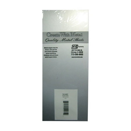 Sheet, Tin, 10 in., Mill Finish, PK6(275)