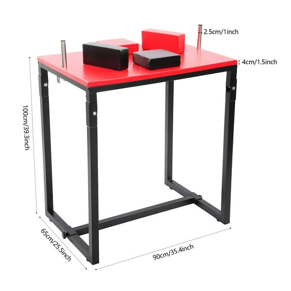 Arm Wrestling Table Professional Battle Table, Foldable Arm Wrestling Table Red