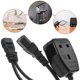 thumbnail image 3 of unbranded Cordón De Extensión Iec C14 A C13 Negro Con Adaptador Uk Para Equipos Informáticos Y Redes, 3 of 8