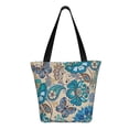 thumbnail image 3 of Fotbe Vintage Floral Butterflies Pattern Beach Tote,Shoulder Handbag,Spacious Tote Bag,Lightweight Travel Bag,Versatile Shopping Bag, 3 of 9