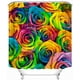 thumbnail image 2 of Juego de 4 cortinas de ducha con diseño de rosas y flores para baño, impermeables, de poliéster, antideslizantes, para baño, decoración romántica para mujer, coloridas, 2 of 6