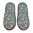 thumbnail image 1 of Fotbe Fruit Ice Cream Pantuflas Peludas para Mujer con Estampado, Zapatillas de Peluche, Zapatos de Invierno para Casa, Uso Interior y Exterior-Large, 1 of 8