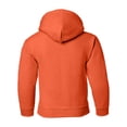 thumbnail image 3 of Heavy Blend Youth Hooded Sweatshirt, S, Orange, 3 of 3