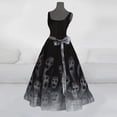 thumbnail image 2 of Robe Formelle pour Femmes Halloween pour Femmes Robe Évasée à Imprimé Robe Tunique Sans Manches Robes d'Invitée de Mariage, 2 of 3
