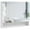 White, variant on kleankin Wall Mounted Bathroom Medicine Cabinet with Mirror
