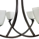 thumbnail image 3 of Lampara Colgante Luz Ideal, Candil Negro 4 Brazos., 3 of 5