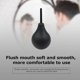 thumbnail image 2 of Enema Bulb Douche for Men & Women, Reusable Cleaning Silicone Slim Nozzle Douche, Safe Comfortable Rubber, 2 of 5