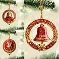 thumbnail image 2 of USA 250th Anniversary Bell Ornament 3D Red & Gold Commemorative Hanging Decor Elegant Doorbell for Patriotic Decor Tree Enamel Crafted Detailing 250th Anniversary USA Patriotic Ornaments (A&B&C-3pcs), 2 of 10