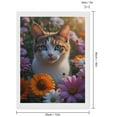 thumbnail image 2 of Diamond Art Kits for Adults, Cat In Flower Garden Blossoms 5D Diamond Painting Kits for Adults Beginners, DIY Full Drill Diamond Painting, Gem Art and Crafts 12x16, 2 of 7