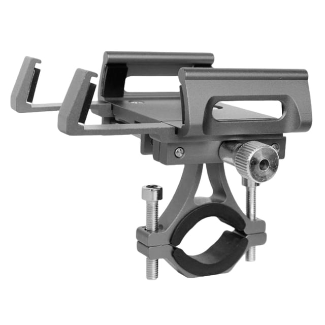 Soporte universal para teléfono móvil de aleación de aluminio para manillar de bicicleta, compatible con la mayoría de los teléfonos. Titanio