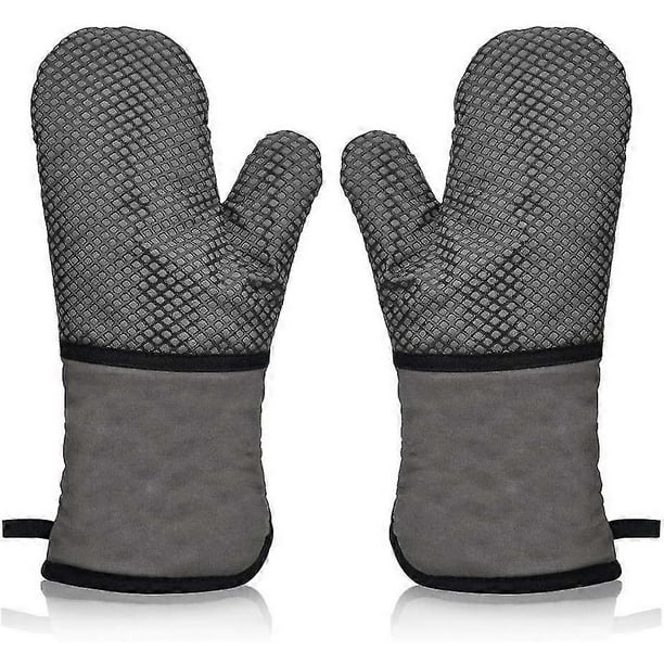 Oven Gloves Heat Resistant Double Sided Non Slip Silicon Oven Mitts 1 Pair