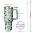 thumbnail image 2 of OBREWU Dachshund Dog and Pizza Tumbler with Handle and Lid,Dachshund Dog and Pizza 40oz Double Wall Vacuum Insulated Tumbler,Cups Gift for Women and Men, 2 of 7
