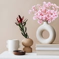 thumbnail image 5 of Nvzi Ramo artificial de flores de durazno de 16 pulgadas, rama corta artificial de flores de durazno, flor artificial para decoración del hogar, rosa (6 piezas), 5 of 5