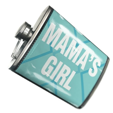 

NEONBLOND Flask Mama s Girl Mother s Day Bold Blue Design