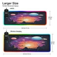 thumbnail image 3 of Wireless Charging Mouse Pad Large RGB Gaming Desk Mat 13 Light Modes Mousepad 35.4x15.7 Sun and Planet, 3 of 6