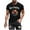 Black, variant on Mens Short Sleeve Crew Neck Workout Shirt Lightweight Breathable Moisture Wicking Stretchy Jogging Cycling Active Tee
