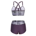 thumbnail image 5 of DPTALR Women Bikini Print Strappy Back Set Two Piece Swimsuits Swimdress Swimwear, 5 of 5