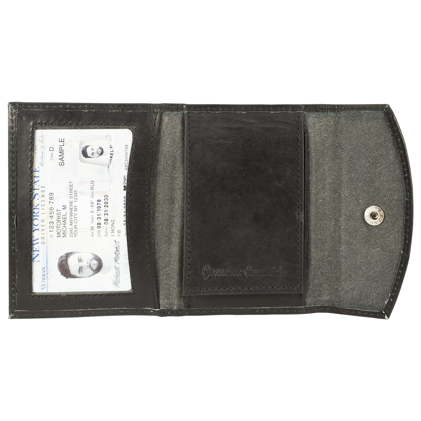 Genuine Leather ID Badge Holder