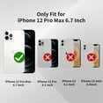 thumbnail image 4 of Compatible with iPhone 12 Pro Max Phone Case for Women, Transparent Shell Four Corner Protection Edge with Cute Cow Print Design, Lens Edge Raised Protection for iPhone 12 Pro Max 6.7"-Black, 4 of 12