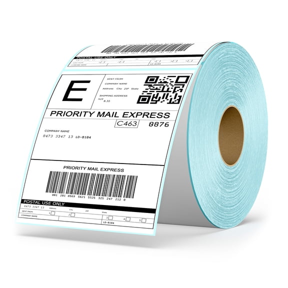 RONGTA 4x6 Direct Thermal Shipping Labels for Label Printers, 500 Rolled for Packages, Ultra-Strong Adhesive