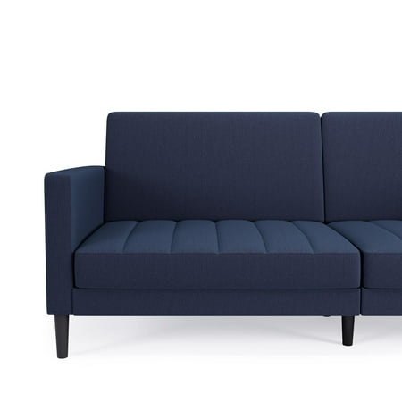 Queer Eye Liam Futon, Navy Blue Linen