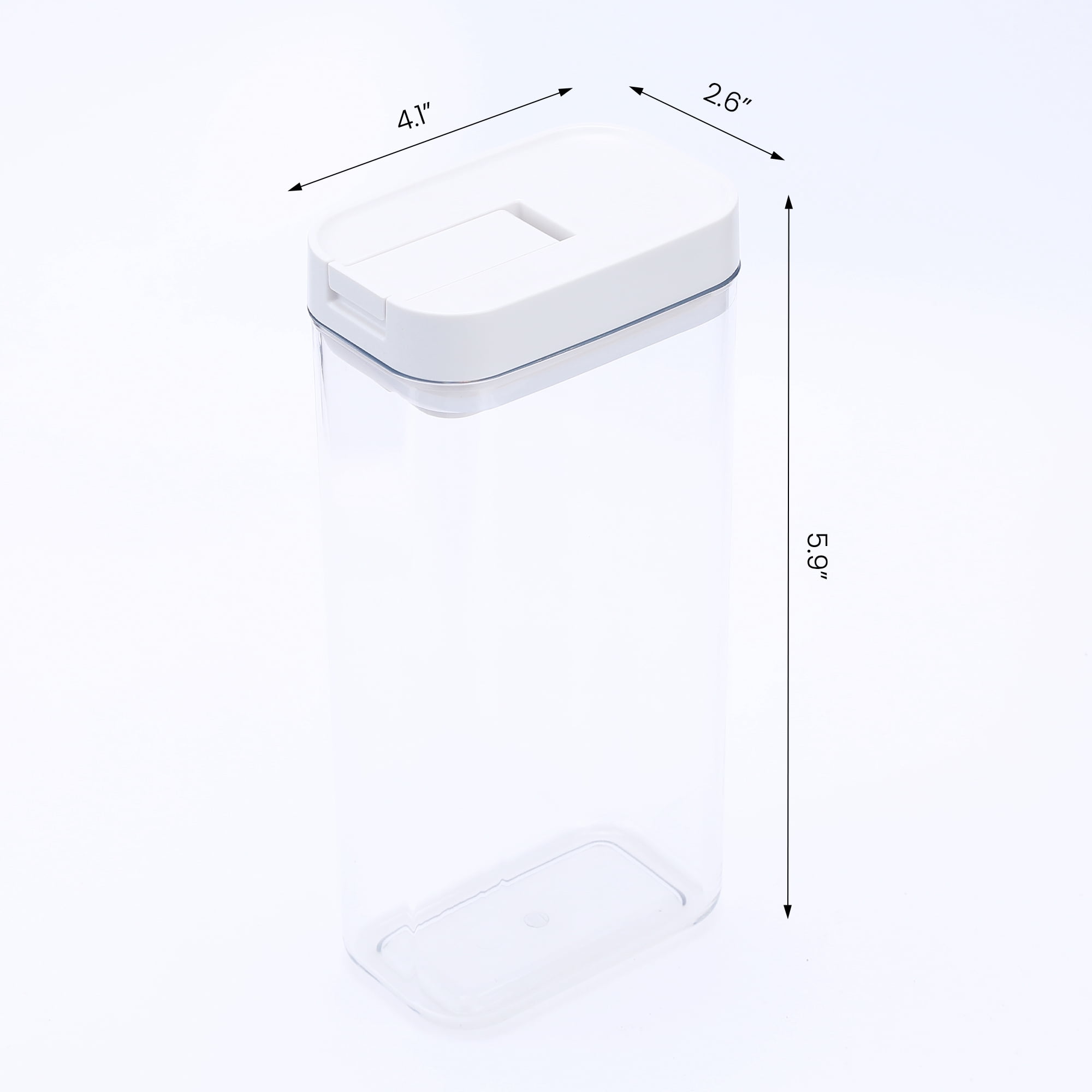Unique Bargains 5 Pcs Airtight Food Storage Containers 41 oz Transparent