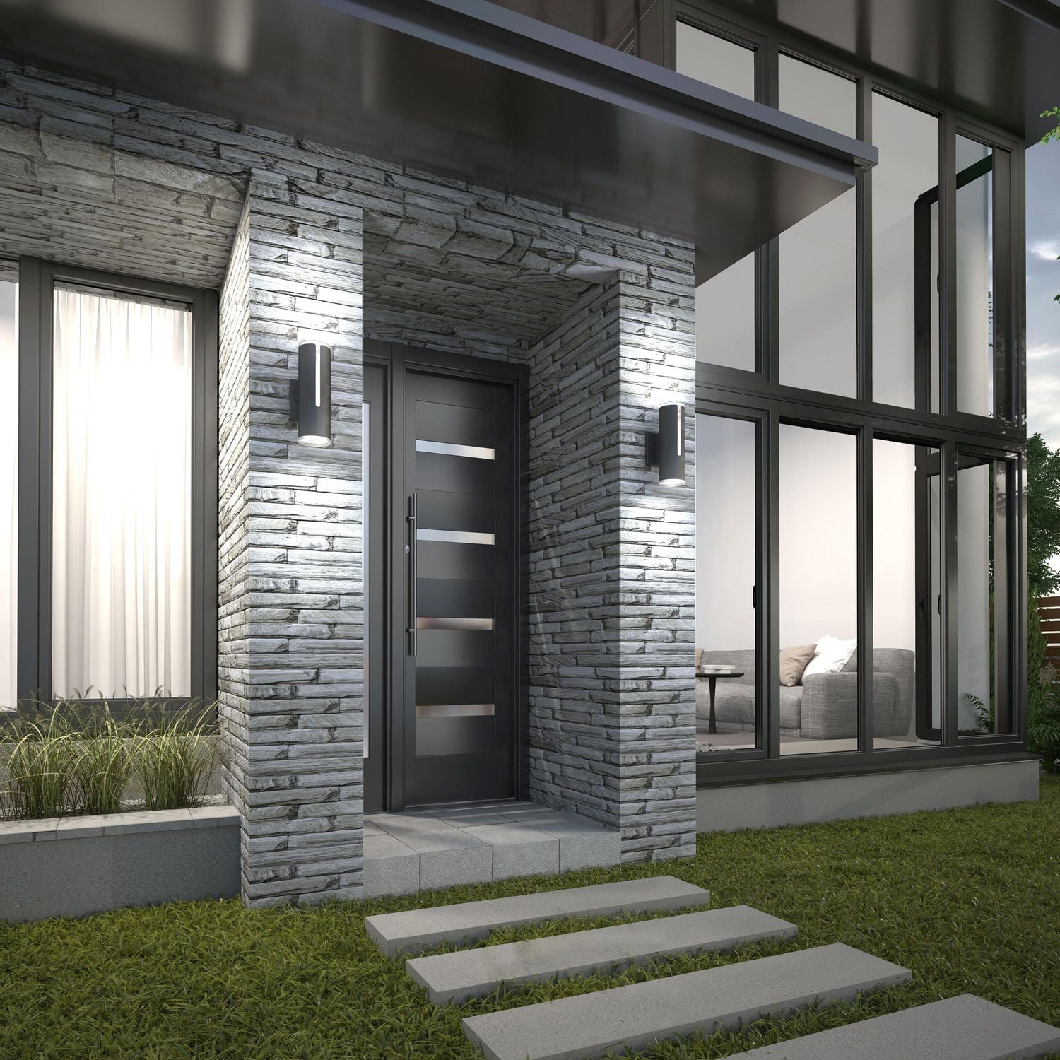 Linea Integrated LED Outdoor Wall Light
